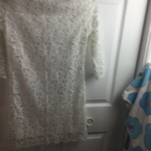Elegant White Lace Dress